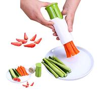 YOVQNMX Cucumber Strawberry Grape Slicer, Carrot Potato Cutter, Multi-Function Fruit and Vegetable Slicer, Salad and Pizza Fruit Dispenser