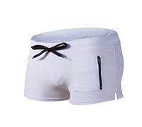 Yowablo Men's Swimming Shorts Sport Men Summer Fitness Bodybuilding Fashion Cheap Swimming Trunks Casual for Jogging Gym, mens, Yowablo-JLY, 3 white, S