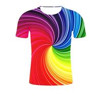 Yowablo T-Shirt T-pieces men latest summer style and fashion print short sleeve Multicolour, mens, Yowablo-123, 1 multi-coloured, XXL