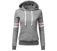 Yowablo Women's Sweat Jacket Hooded Jacket Hoodie with Hood Casual with Pockets, 4- Grey, XXXXXL