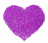 Yowamho 3000Pcs Beads Fuse Beads - 5mm Light Purple Melting Beads for Crafts, Hama Beads Bulk Refill Kit.