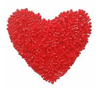Yowamho 6000 Pcs Beads Fuse Beads - 5mm Red Melting Beads for Crafts, Hama Beads Bulk Refill Kit.