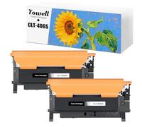 Yowell 2 x CLT-406S CLT-K406S Toner Compatible with Samsung CLT-406S Black for Xpress C460W C410W C460FW C460 CLP-365 CLX-3305W CLX-3300 CLX-3305 CLX-3305FN CLX-3305W CLP-3305W CLP-365W