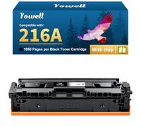 Yowell 216A with Chip Compatible with HP 216A W2410A Toner (1 Black) | For HP 216A W2410A 216X W2410X for HP Color LaserJet Pro MFP M183fw M183fdw M182nw M182n M155a M155nw M183 M182 M155 Toner