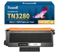 Yowell TN3280 Toner Compatible with Brother TN3280 for Brother HL-5350DN HL-5380DN HL-5340D HL-5340DL MFC-8380DN MFC-8890DW MFC-8880DN DCP-8085DN - TN-3280 Toner Black