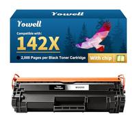 Yowell With Chip Compatible with HP 142X W1420X 142A W1420A Black Toner for HP LaserJet MFP M140w M140 M139w M139 Toner for LaserJet M110w M110 Toner (Pack of 1)