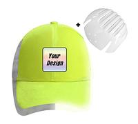 YOWESHOP Personalized Bump Cap, Hi Viz Cap, Baseball Cap,Green（Square）