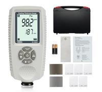 YOWEXA Paint Thickness Gauge,Car Coating Thickness Gauge Meter, Fe & NFe Automatic Detection, Backlight LCD Display, AVG/MAX/MIN Statistics for Car, Measuring Range 0-2000um