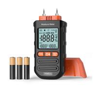 YOWEXA Wood Moisture Meter, 4-Scale Moisture Tester with Ambient Temperature & Humidity Detection, Digital Moisture Gauge for Wood, Herbs, Paper Products, Ideal for Woodworking, Carpentry, Lumber Test