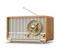 YOWGUIF AM FM Radio Classic Retro Wooden Table Radio Bluetooth Speakers Radios Plug-in Wall with Rotary Knob Great for Home, Office