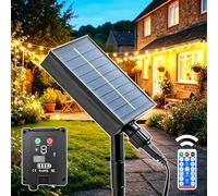 Yowin Replacement Solar Panels for Garden Lights 1200mAh Plug in Solar Panel Kits, 3.7V Lithium Battery Panel, 8 Modes LED Lights Board with Remote Control, Type-C Charging Cable for 3V Outdoor Light