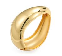 Yowivon Gold Bangles for Women, Irregular Chunky Gold Bracelet Twisted Hinged Bangle Bracelets for Women, Non Tarnish Minimalist Cuff, Trendy Jewelry Gifts for Christmas Valentine Birthday