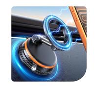 YOWOLF Car Phone Holder for Magsafe Car Mount [108+LBS Strongest Suction & 3000gf Magnetic] Vacuum Magnetic Phone Holders for Your Car 360° Adjustable Carbon Fiber Car Phone Mount