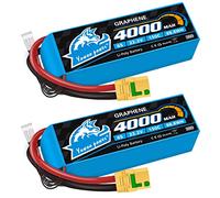 Yowoo 2 Pack 6S Lipo Battery 4000mAh 22.2v 150C Graphene Lipo Battery with Amass Anti-Spark XT90S Connector for RC Airplane Helicopter RC Car Truck Tank Drone Racing Hobby
