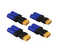 Yowoo 4pcs Female XT60 to Male EC5 Connector Adapter No Wires for RC LiPo Battery (Female XT60 to Female EC5)