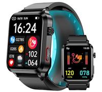 Yowow BIT Blood Pressure Smart Watch with Air Bag Air Cuff, 1.92" lPS Color Screen, 24/7 Heart Rate Blood Oxygen Sleep Respiration Rate Health Monitor Activity Tracker Familiy Data Sharing.