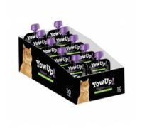 Yowup! Cat Prebiotic Yogurt Pouch - Natural Digestive Aid, Bulk 10 Pack, 85gm Each, Lactose-Free