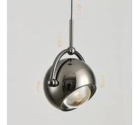 YOXANG Creative Lifting Lighting Aluminium Pendant Light Bedroom Rise and Fall Lamp Mini 360° Angle Adjustable Hanging Lights Dining Room Iron Glass Chandeliers LED Bulb Included Warm Light
