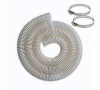 YOXIIHA Heavy Duty Wear Resistant PU Dust Collection Hose with Smooth Inner Wall and Anti-static Spiral Vacuum Hose Industrial Material Conveying Plastic Reinforced Hose (2"×10.83')