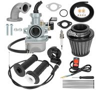 YOXUFA 22mm PZ22 Carburetor 38mm Air Filter with 7/8 Twist Throttle Cable Handle Kit for Apollo RFZ Coolster SSR TaoTao CRF50 Xpro 125cc 110cc Apollo RFZ Coolster SSR TaoTao