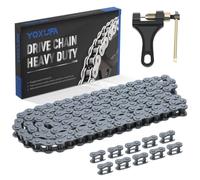 YOXUFA 420 Drive Roller Chain 132 Links for 50cc 70cc 90cc 110cc 125cc CRF50 XR50 SSR125 KLX TaoTao Coolster Baja Apollo Chinese Pit Dirt Bike ATV 4 Wheeler Quad Go Kart Scooter Mini Bike Snow Blower