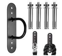 YOYIAG Battle Rope Anchor Resistance: Resistance Trainer Wall & Ceiling Anchor Point, Wall/Ceiling Mount Anchor Bracket Hook for Strength Training Systems, Yoga Swings Hammocks, Punching Bag