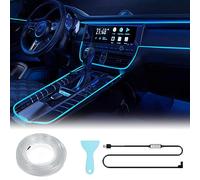 YOYIAG Car LED Interior Strip Ligh: 5M/16.5FT Upgraded 22 Colors USB Auto Neon Wire Lights with Controller, Lights USB Neon Wire for Car Ambient Lighting Atmosphere Car Interior Light Sewing Edg