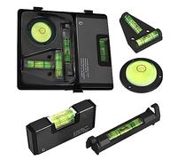 YOYIAG Magnetic Small Pocket Level: Pocket Magnetic Bubble Level, 85mm/3.3inch Mini Balancing Calibrator Precision Level, with Two Level Bubble Metal Keychain & Hook for Tiles Floor Picture TV