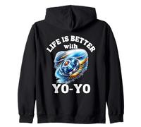 YoYo Design Life is better with Yo-Yo for Yo-Yo Player Zip Hoodie