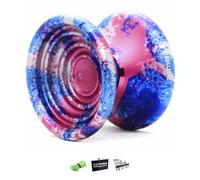 YoyoFactory BULLSEYE Yo-Yo - GALAXY (Metal Yoyo Great For DNA Tricks, String, Ball-Bearing & Instructions Included)
