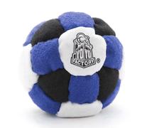 YOYO FACTORY Footbag - 26 Panels Age 8+, Good For Any Skill Level - BLUE/BLACK (Freestyle Foot Bag, Best Skilltoy For Kids, Teens, Adults)