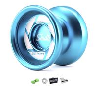 YoYo Factory Shutter Metal Yo Yo - Professional Trick YoYo with Extra Ball Bearing | Unresponsive Magic YoYo Kids, Teens & Adults - Blue