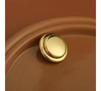 YOYOBO 20pcs Bright Gold Color Buttons 15/20/25mm Round Solid Metal Shank Buttons Clothing Decorative Buttons