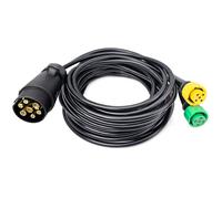 YOYOCOOL 5 Meter 7 Pin Trailer Wiring Harness Set with 5-Pin Bayonet Plug, 5 m 7 Pin Trailer Cable for Vehicle Truck Wiring