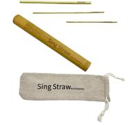 YOYODOGS Singing Straws for Vocal Training and Healing Aid Tool,Voice Straw Vocal Trainer Solid Brass Therapy Tool