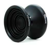 YoyoFactory BULLSEYE Yo-Yo - BLACK (Metal Yoyo Great For DNA Tricks, String, Ball-Bearing & Instructions Included)