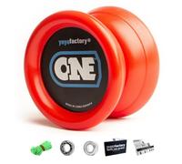 YoYo Factory ONE Yo Yo - Beginner Professional Yo-Yo for Kids & Adults | Responsive Trick YoYo for Learning, Practice & Fun - Red