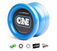 YoyoFactory ONE Yo-Yo - Beginner to Pro Trick Yoyo, 2 Bearings & String | Swap the bearing from responsive to unresponsive. Fingerspin combos, long spins. Kids and adults.