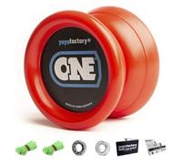 YoYo Factory ONE Yo Yo - Beginner Professional Yo-Yo for Kids & Adults | Responsive Trick YoYo for Learning, Practice & Fun - Red