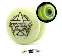 YoYo Factory SpinStar LED Yo Yo - Light Up YoYo for Kids & Beginners | Easy Return Professional Trick Yo-Yo for Learning, Fine Motor Skills & Spinning Toy Fun - Glow In the Dark