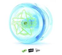 YoYoFactory SPINSTAR Yo-Yo - Blue (starter yoyo, high speed plastic bearing, string and tips included)