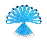 YOYOGO 12 Pack Breakaway Lanyards Durable Neck Straps for Schools, Office, Cruise, Sky Blue