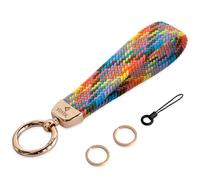 YOYOL Elastic Braided Wrist Lanyard, Keychain,Keyring, Cool Key Chain for Men &Women