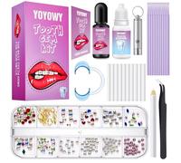 YOYOWY Tooth Gem Kit,Teeth Jewelry Kit with Glue and Light,Tooth Gems Kit for Teeth,Professional DIY Tooth Gem Kit,Fashionable Crystal for Teeth Sweet Smile Gems