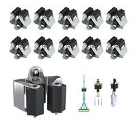 YOZAIUUI 10PCS Broom Holder Wall Mounted: Heavy Duty Mop Broom Wall Holder Broom Handle Bracket Broom Gripper for Home Office Kitchen Bathroom Garden Garage