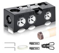 YOZAIUUI 11 in 1 Billiard Cue Tip Shaper: Multifunctional Snooker Cue Tip Repair Kit Durable Pool Cue Accessories for Billiard Stick Tips Maintenance Repairing and Shaping - Black