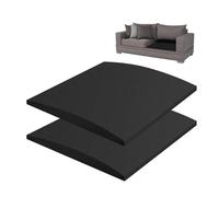 YOZAIUUI 2Pcs 50 X 50cm Sofa Cushion Support: High-Density Sofa Cushion Support for Sagging Seat Foam Cushions Sag Repair Replacement Curved Furniture Seat for Loveseat Chair Balck