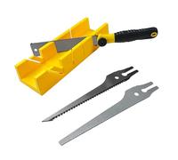 YOZAIUUI 4-in-1 Miter Box and Saw Set: Mitre Box and Saw with 3 Japanese Pull Saws Precise 45° & 90° & 135° Angles Ergonomic TPR Handle for DIY Woodworking Home Renovation