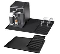 YOZAIUUI Large Silicone Coffee Mat: 60 x 40 cm Non Slip Coffee Machine Tray with Raised Edges Heat Resistant Non-stick Counter Protector for Kitchen Countertops Dish Drying Under Sink