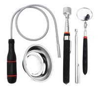 YOZAIUUI Telescopic Magnetic Pickup Tool: 5 PCS Extendable Magnetic Stick Handheld Flexible Bendable Picking Up Tools for Small Metal Parts Objects
